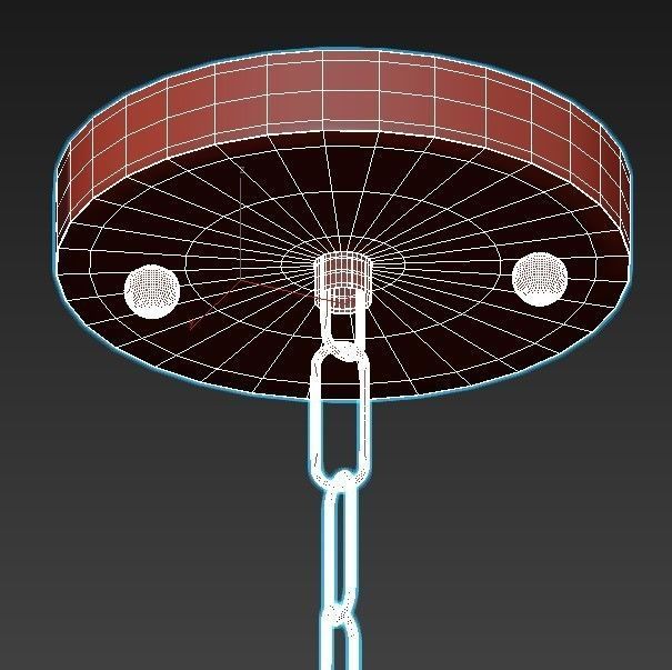 Lumion-Gemma-3785-3 light chandelier in emerald 3D model_4