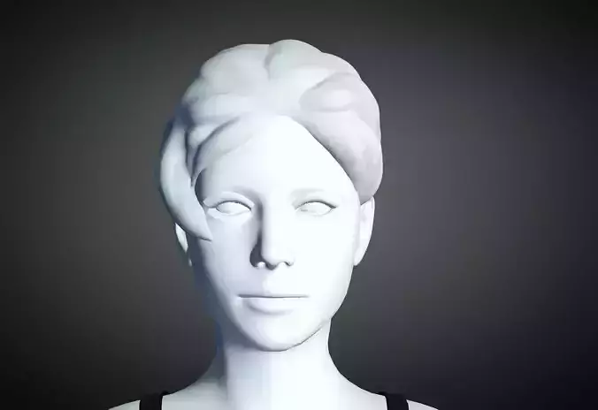 3D Hair style for Female 18 3D model