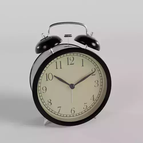 Alarm Clock Low-poly 3D model