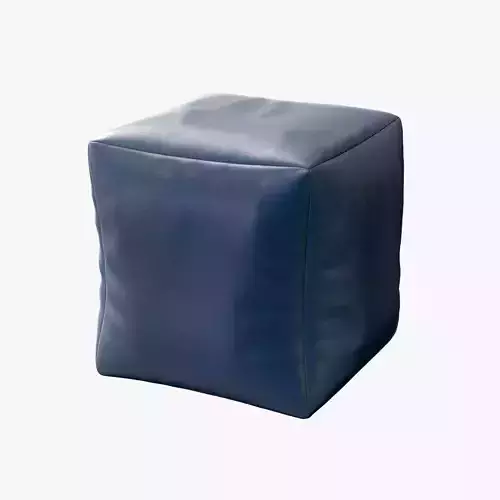 pouf leather 3D model