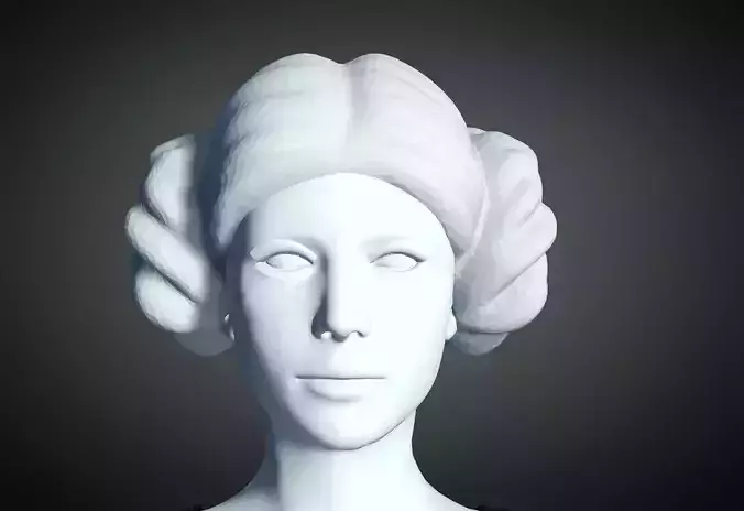 3D Hair style for Female 21 3D model