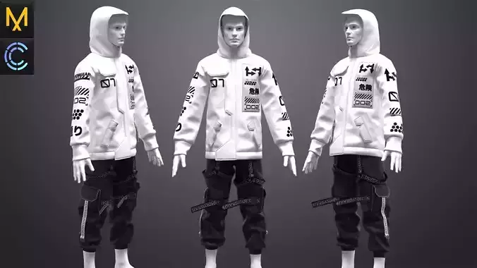 Streetwear Male OBJ mtl FBX ZPRJ