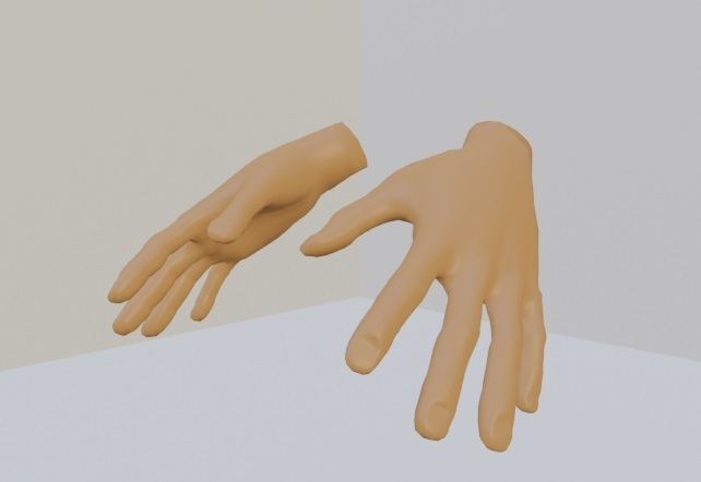 MAIN HUMAIN 3D model_1