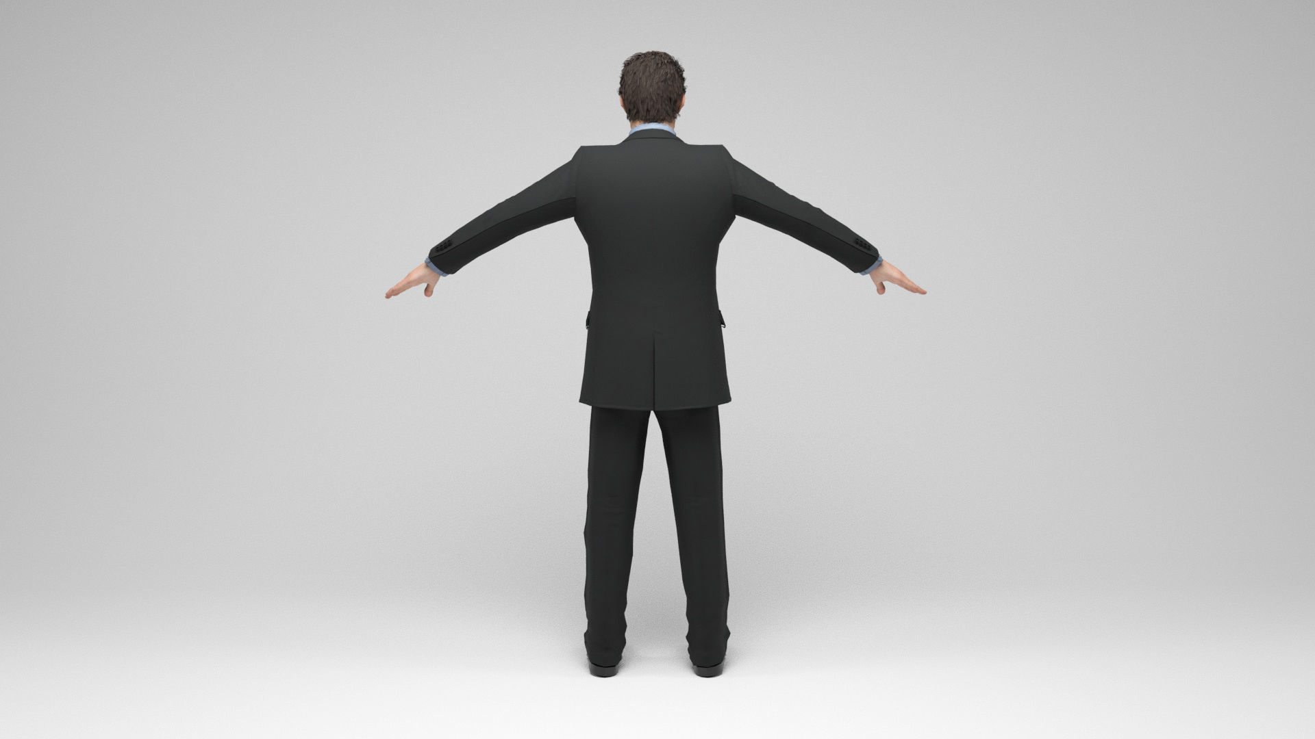 Businessman 1 Low-poly 3D model_5
