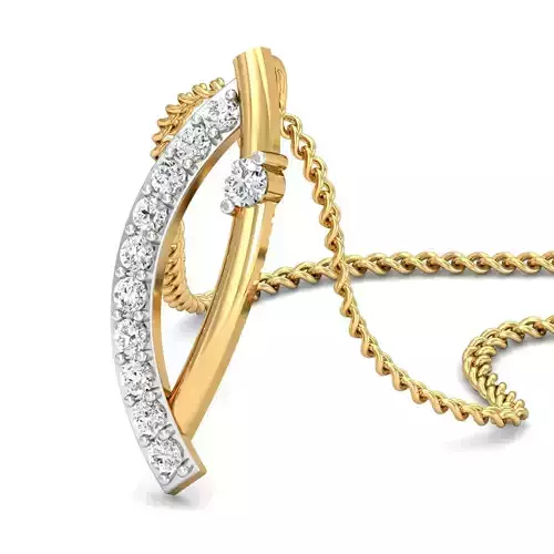 Pendant 3dm STL FBX OBJ Render Details diamond gold