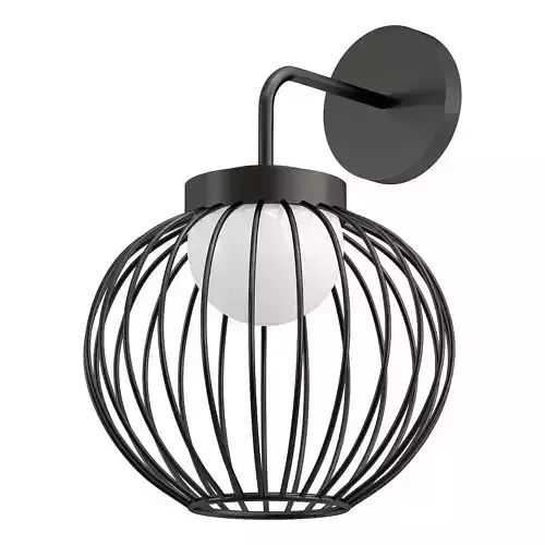 Novotech-Carrello-358286 caged wall light with ball