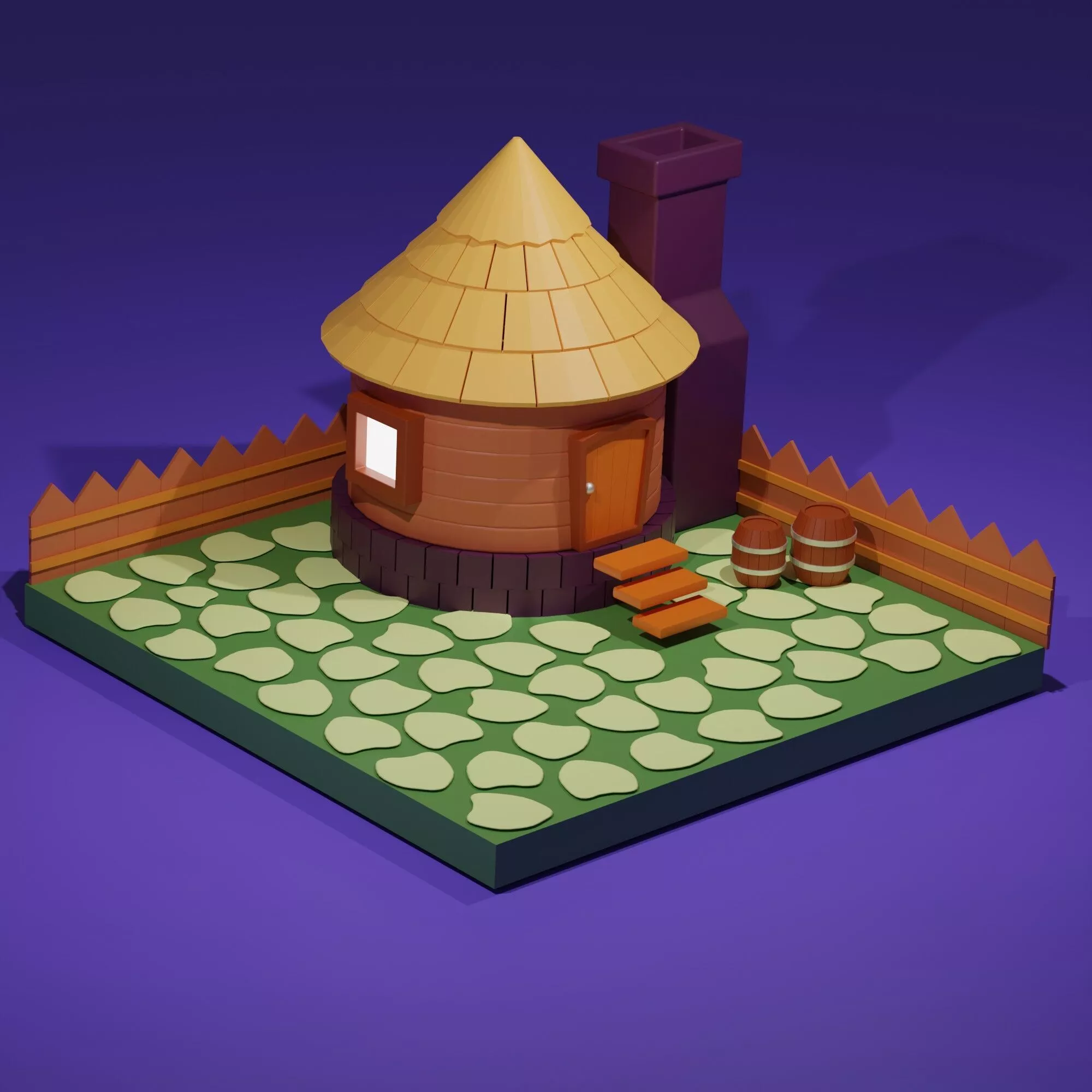 Farmer house Free 3D model