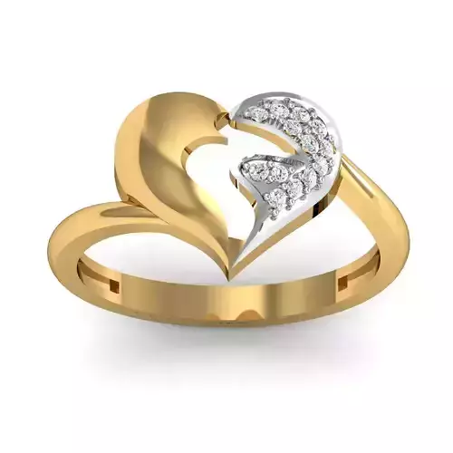 Heart Ring 3dm STL FBX OBJ Render Details