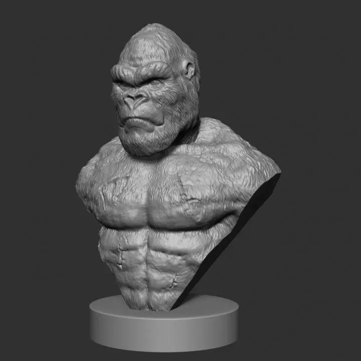 King Kong Bust 3D print model