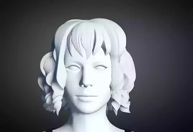 3D Hair style for Female 23 3D model