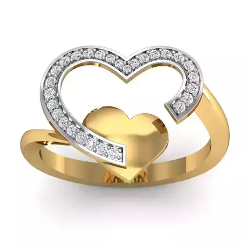 Heart Ring 3dm STL FBX OBJ Render Details