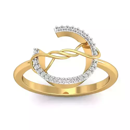 Ring 3dm STL FBX OBJ Render Details diamond gold