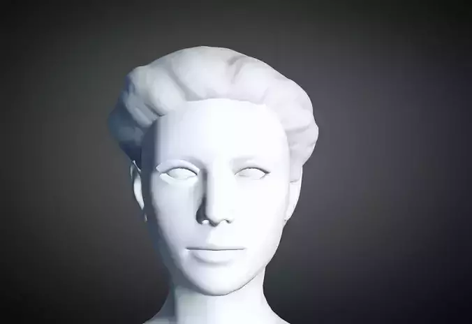 3D Hair style for Female 29 3D model | 3D Print Model - 3D model önizlemesi