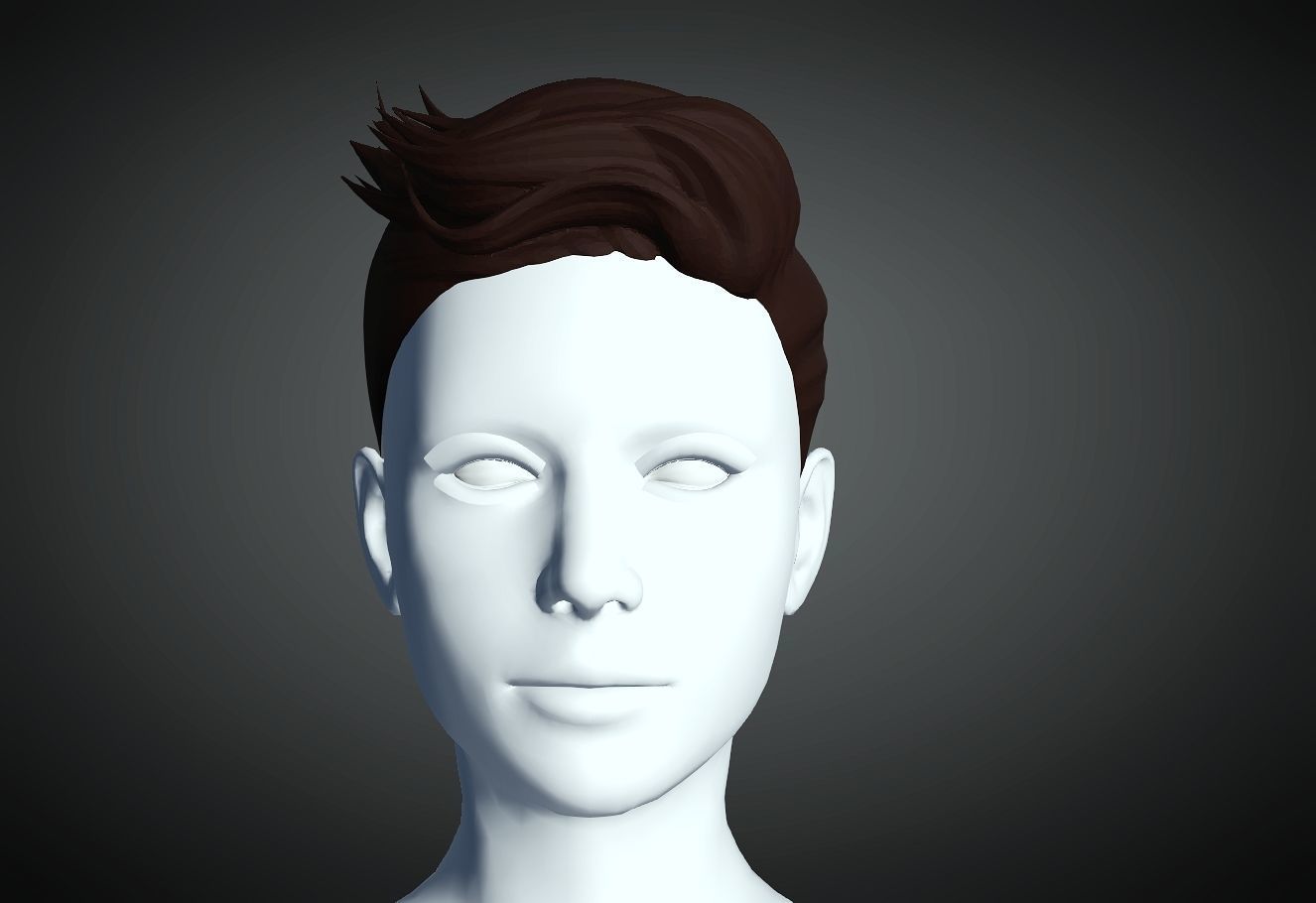 3D Hair style for Female 30 3D model 3D print model_3