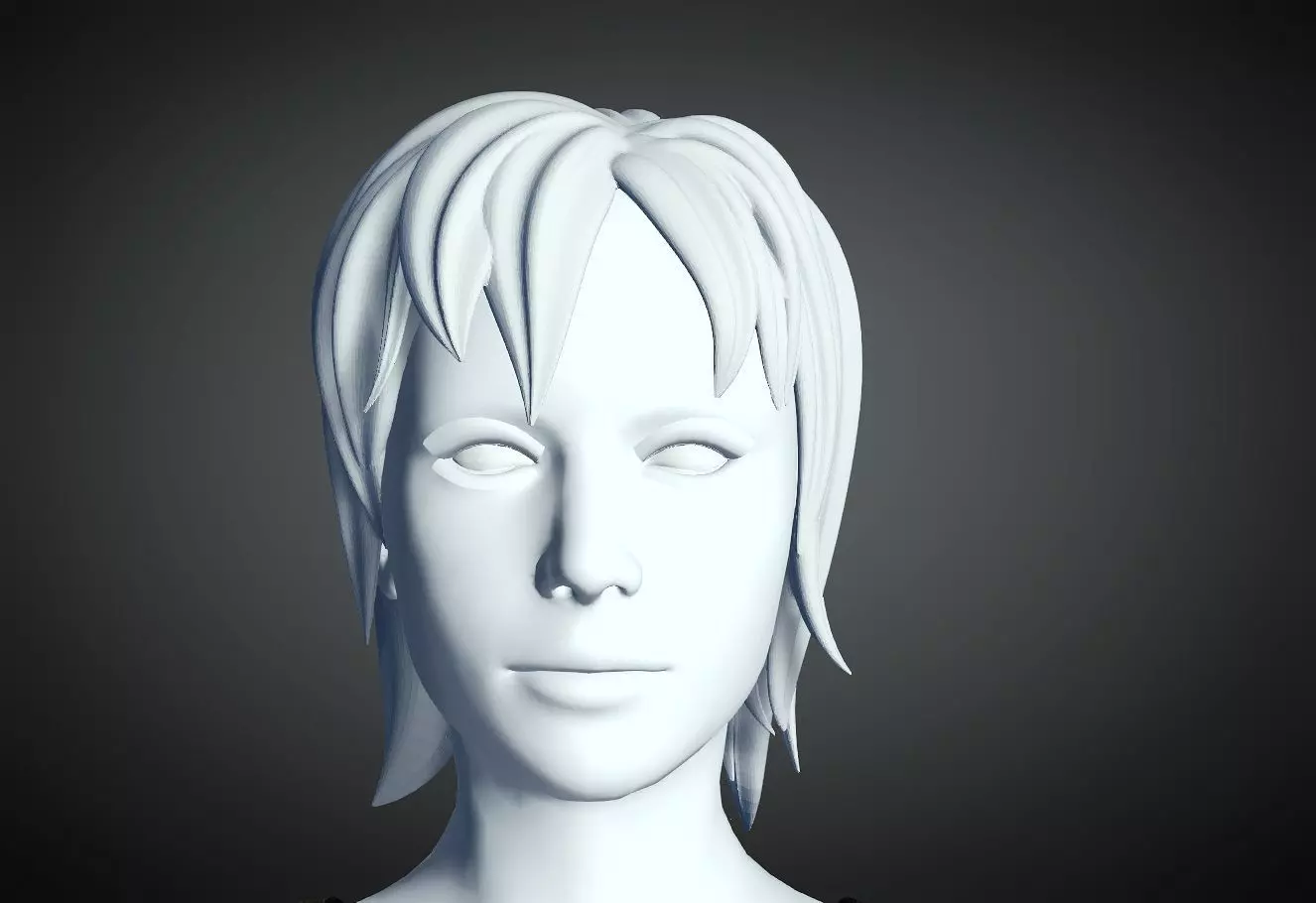 3D Hair style for Female 31 3D model 3D print model_0