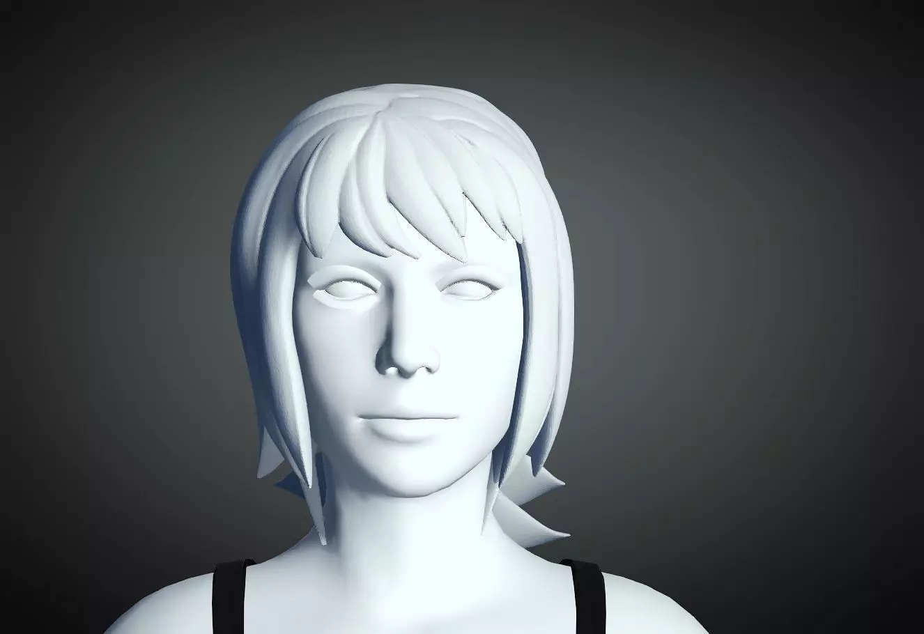 3D Hair style for Female 32 3D model 3D print model_0