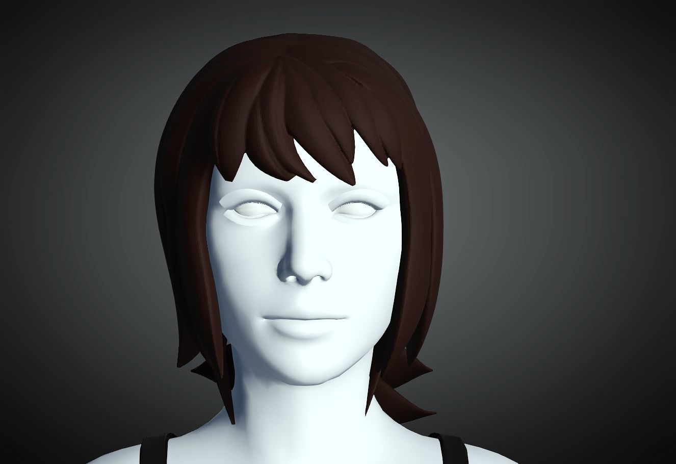 3D Hair style for Female 32 3D model 3D print model_3