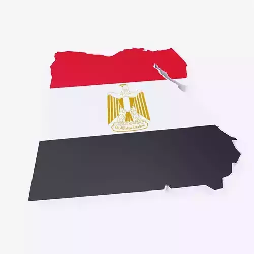 Egypt map 3d model 