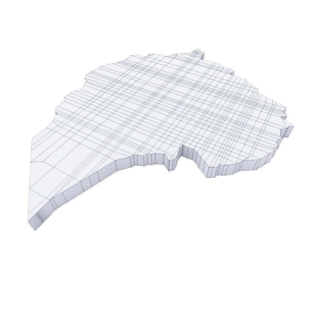 Ethiopia map 3d model  Low-poly 3D model_3