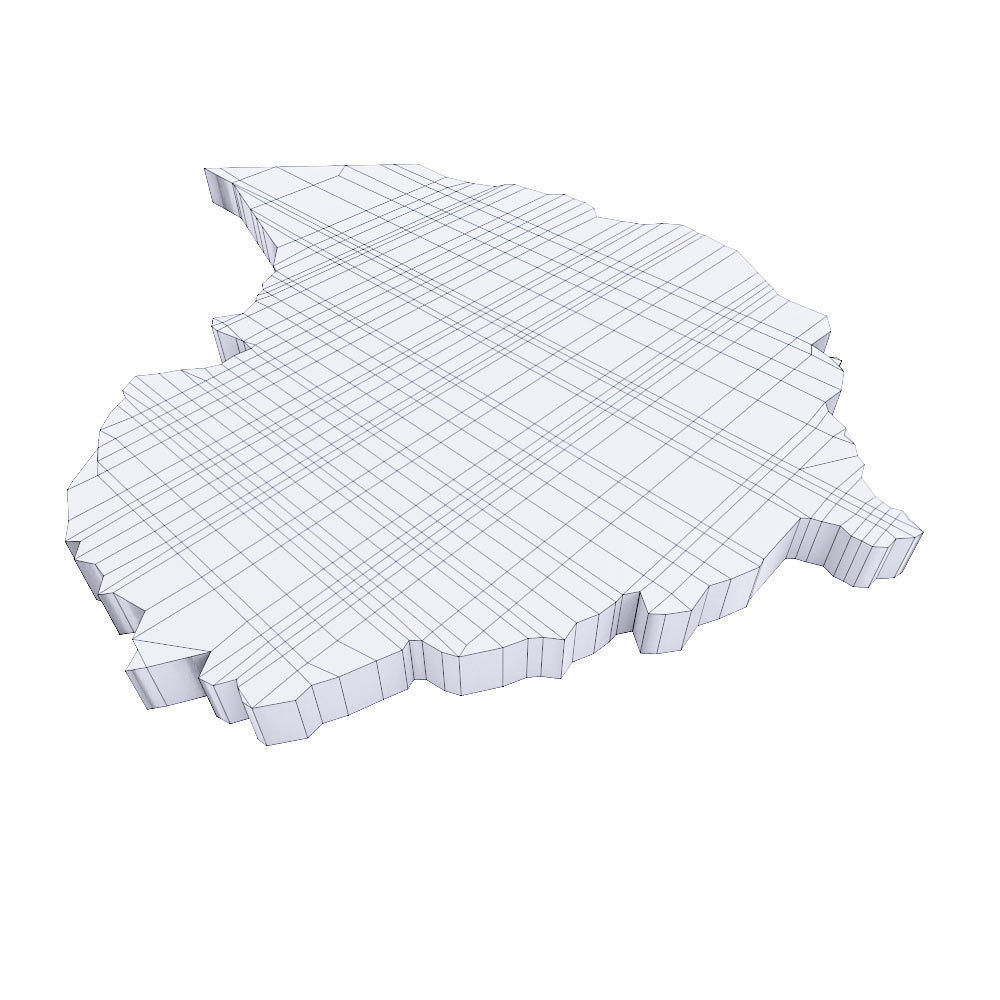 Ethiopia map 3d model  Low-poly 3D model_4