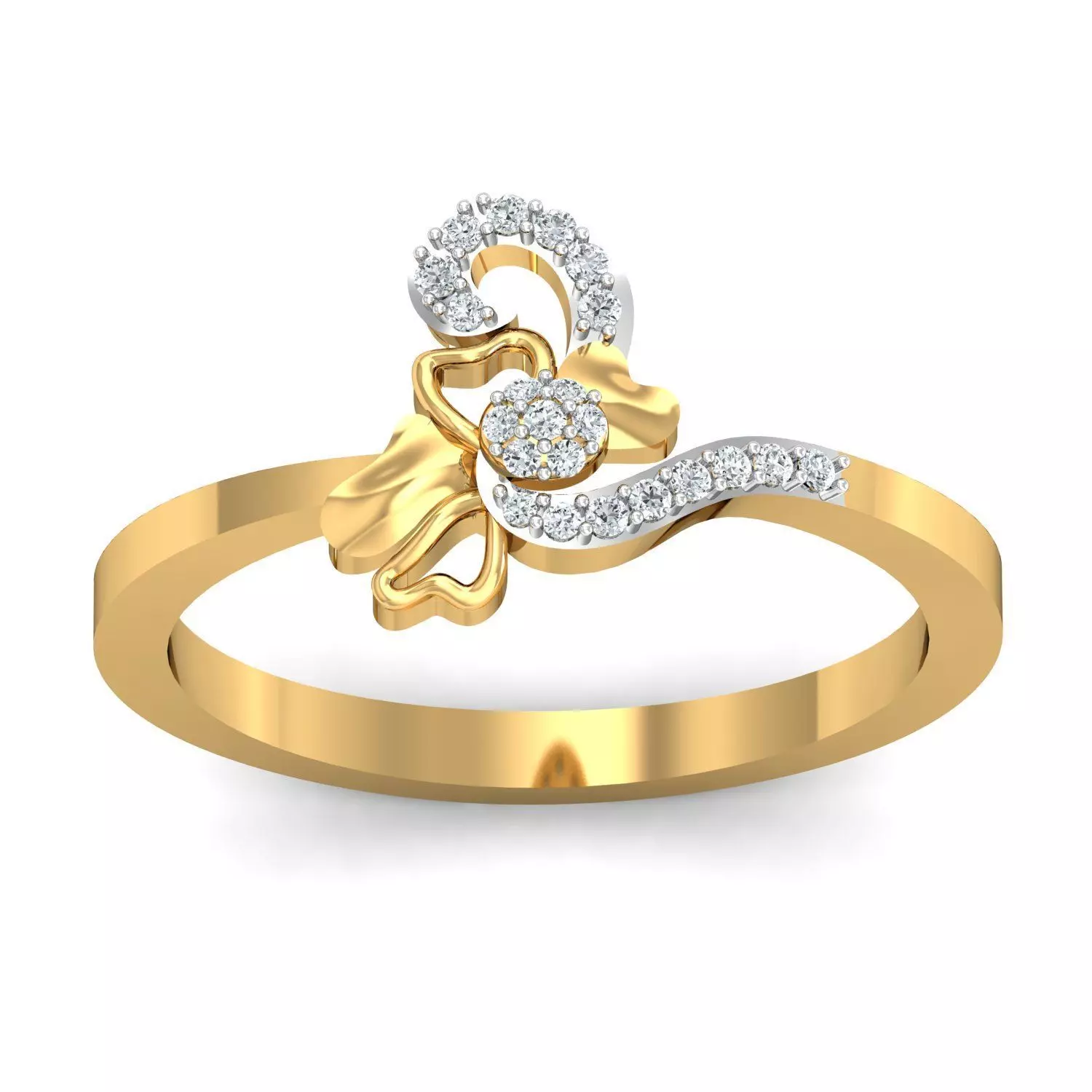Engagement Ring 3dm STL FBX OBJ Render Details 3D print model_0