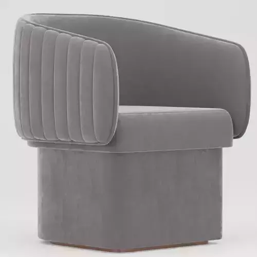 Arimchair velvet swivel chair