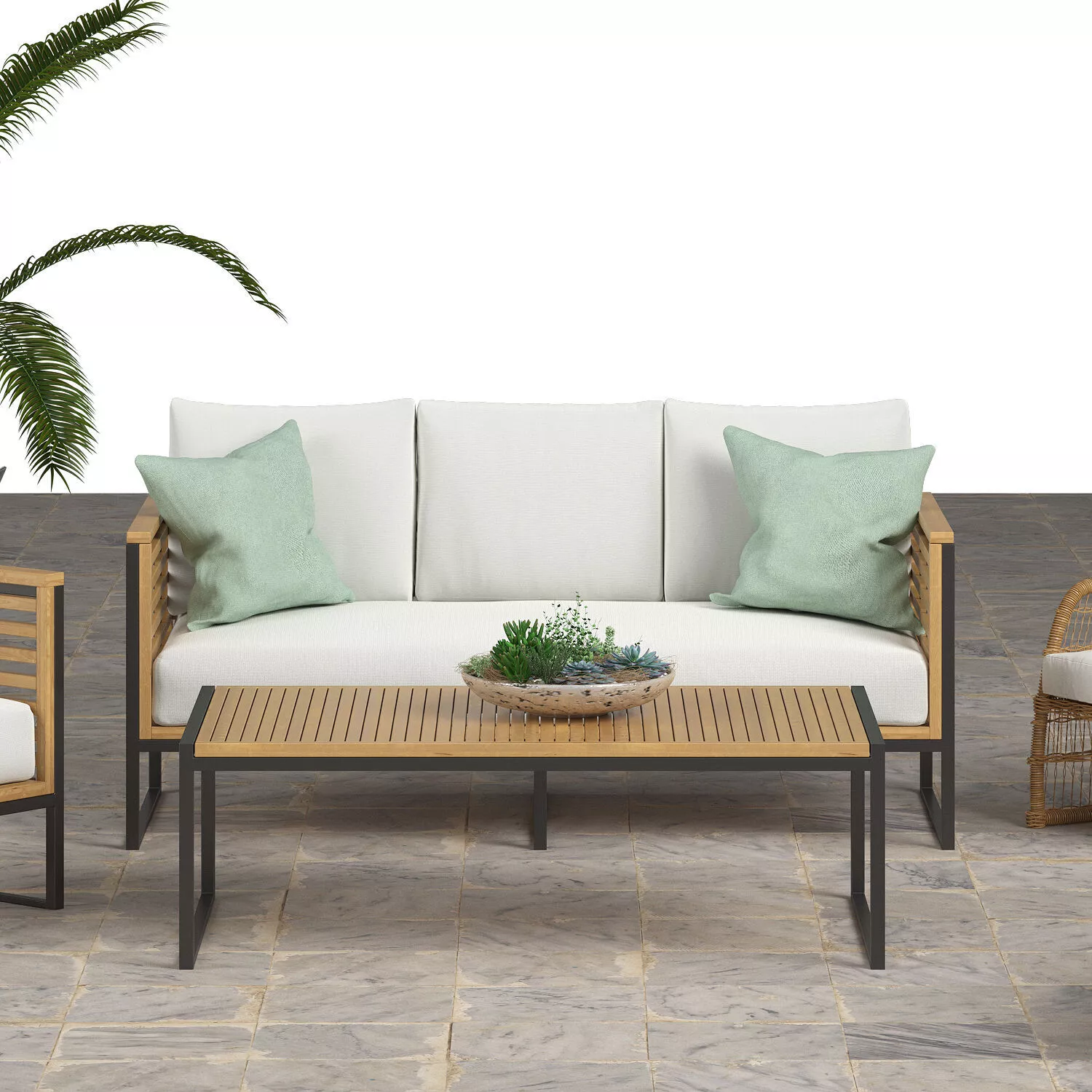 Outdoor Furnitures Set 3D model