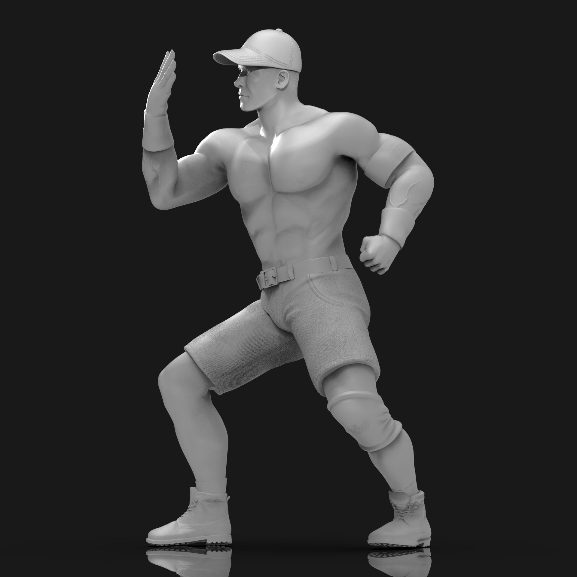 John Cena You Cant See Me  3D print model_25