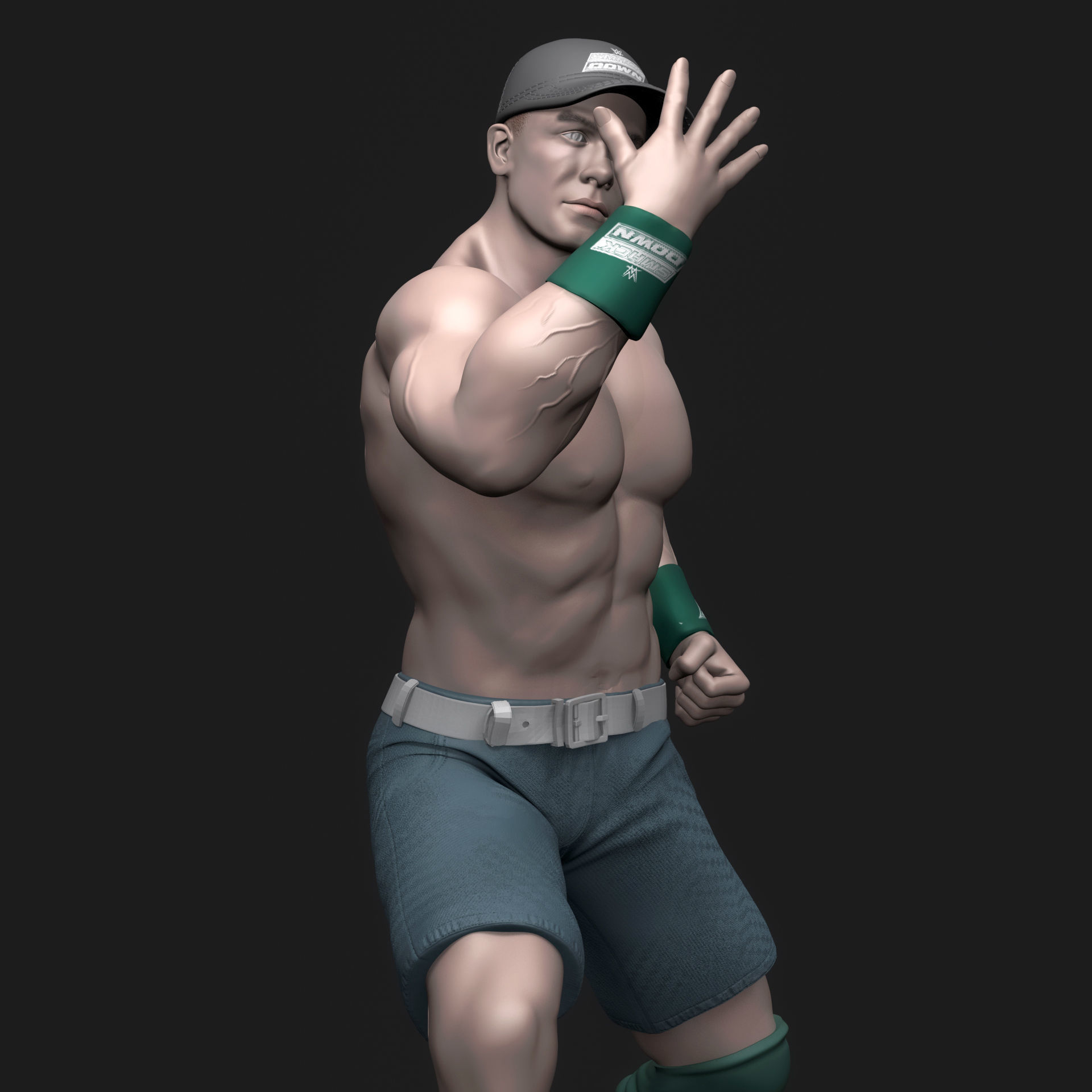 John Cena You Cant See Me  3D print model_17