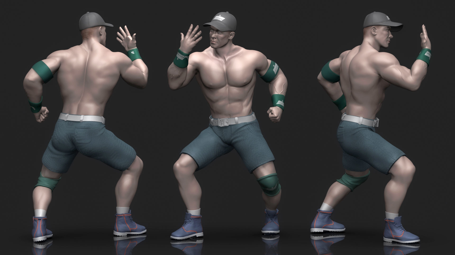 John Cena You Cant See Me  3D print model_1