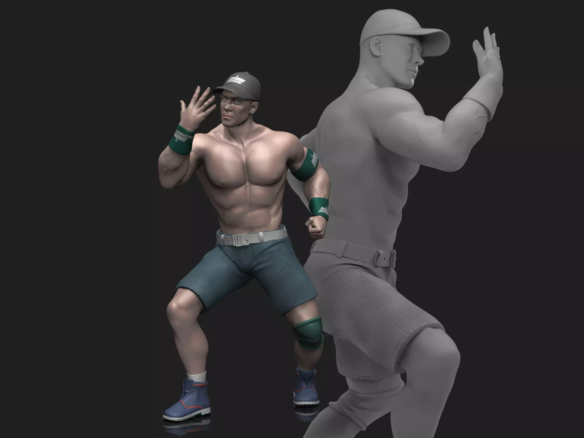 John Cena You Cant See Me  3D print model_0