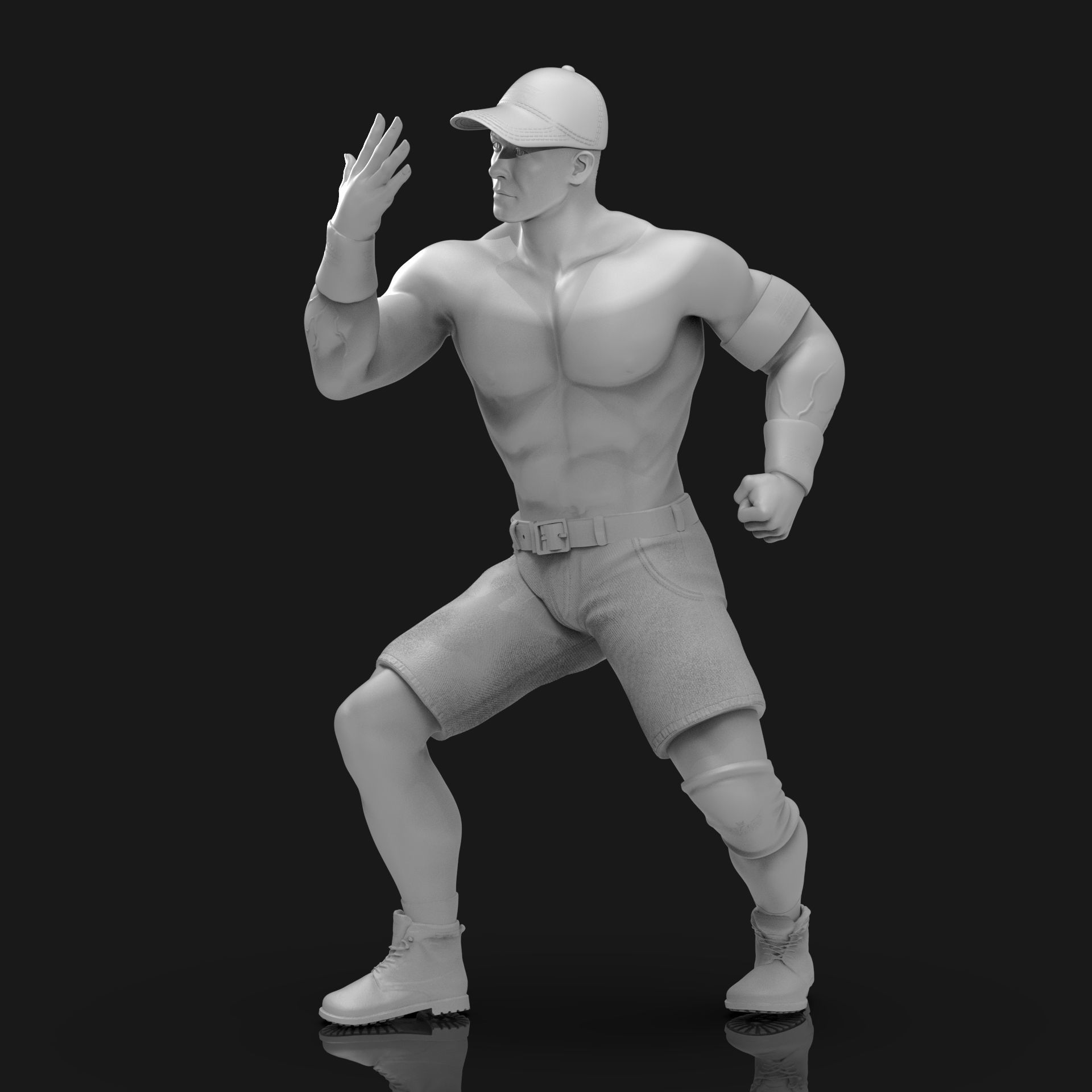 John Cena You Cant See Me  3D print model_19