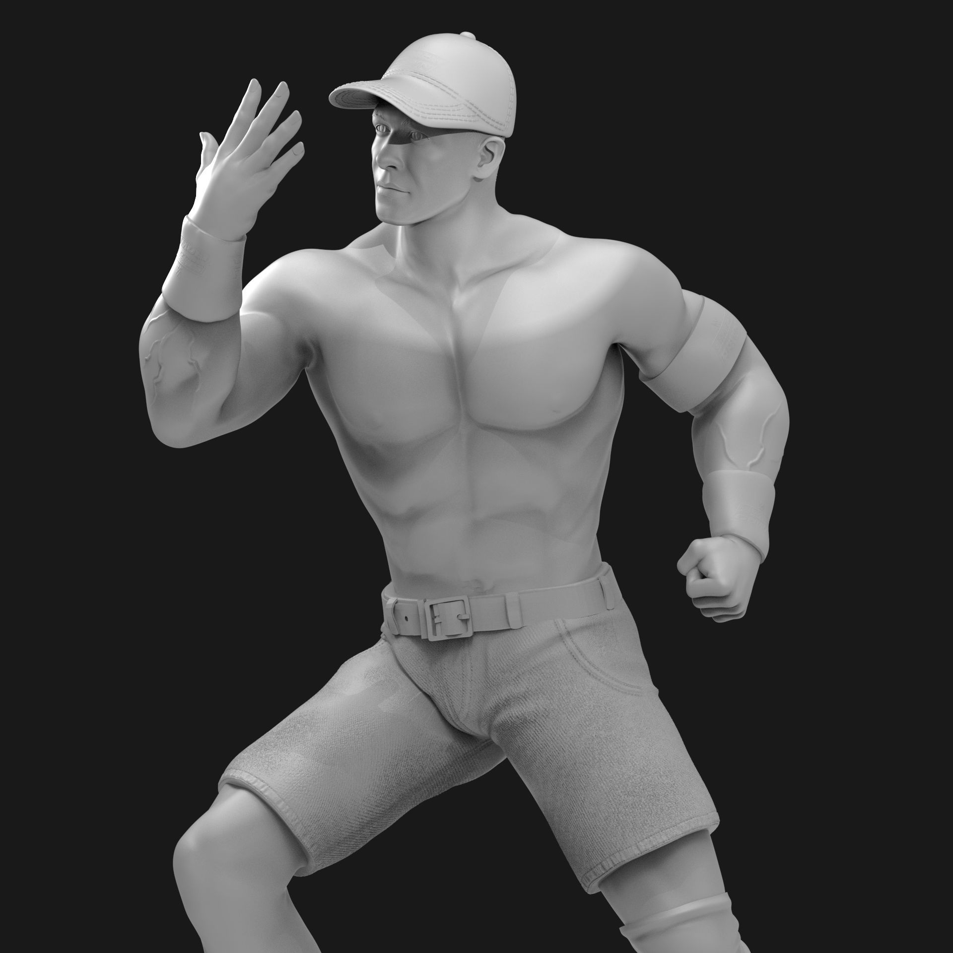 John Cena You Cant See Me  3D print model_29