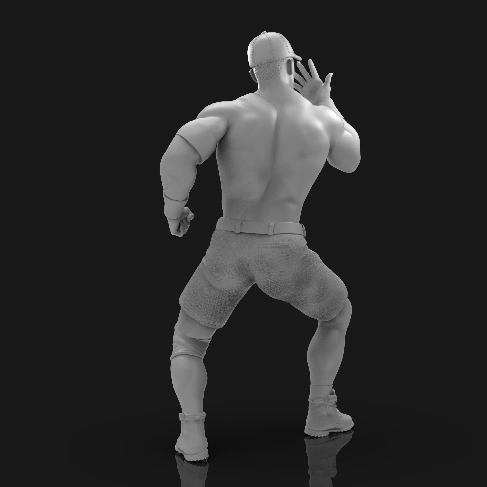 John Cena You Cant See Me  3D print model_21