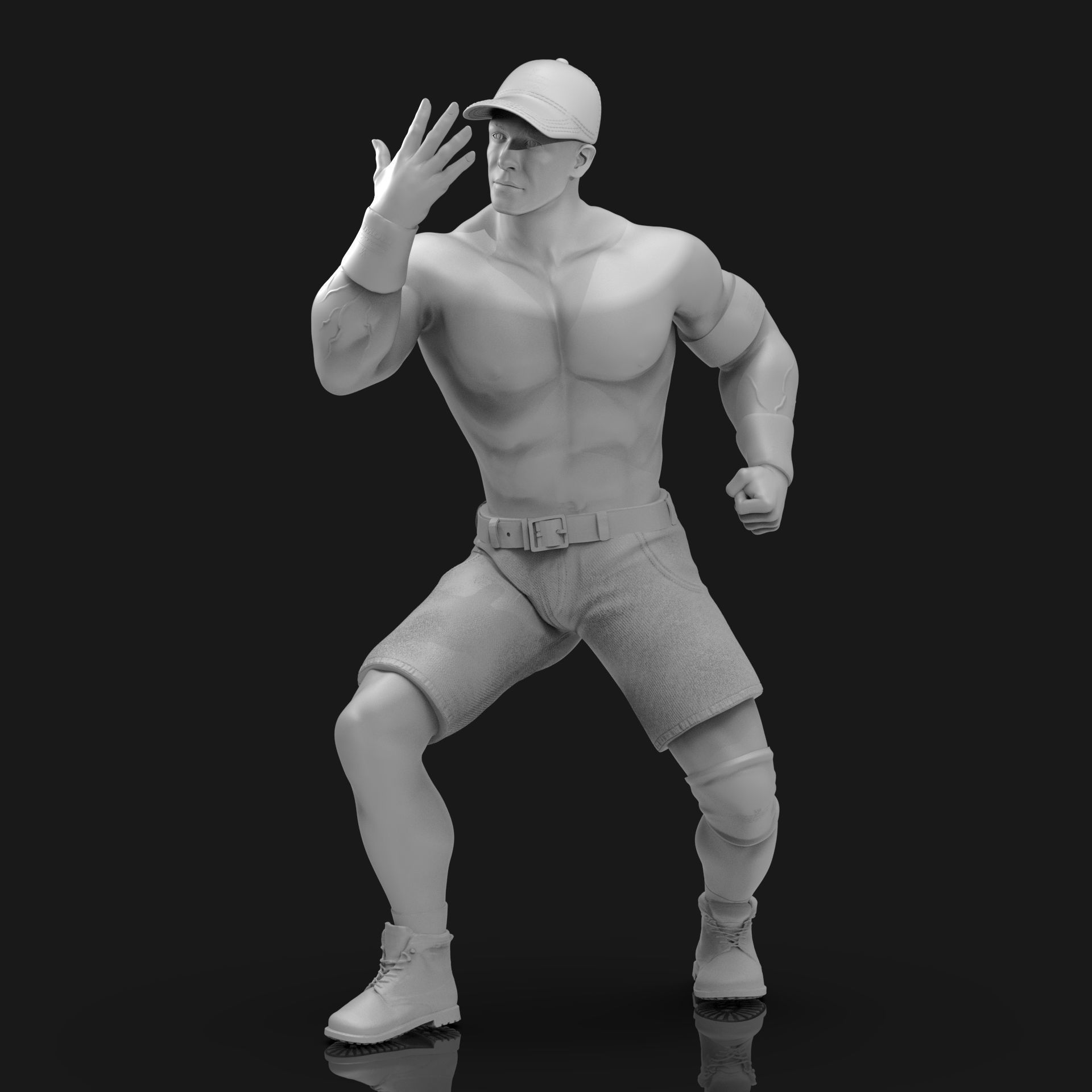John Cena You Cant See Me  3D print model_18