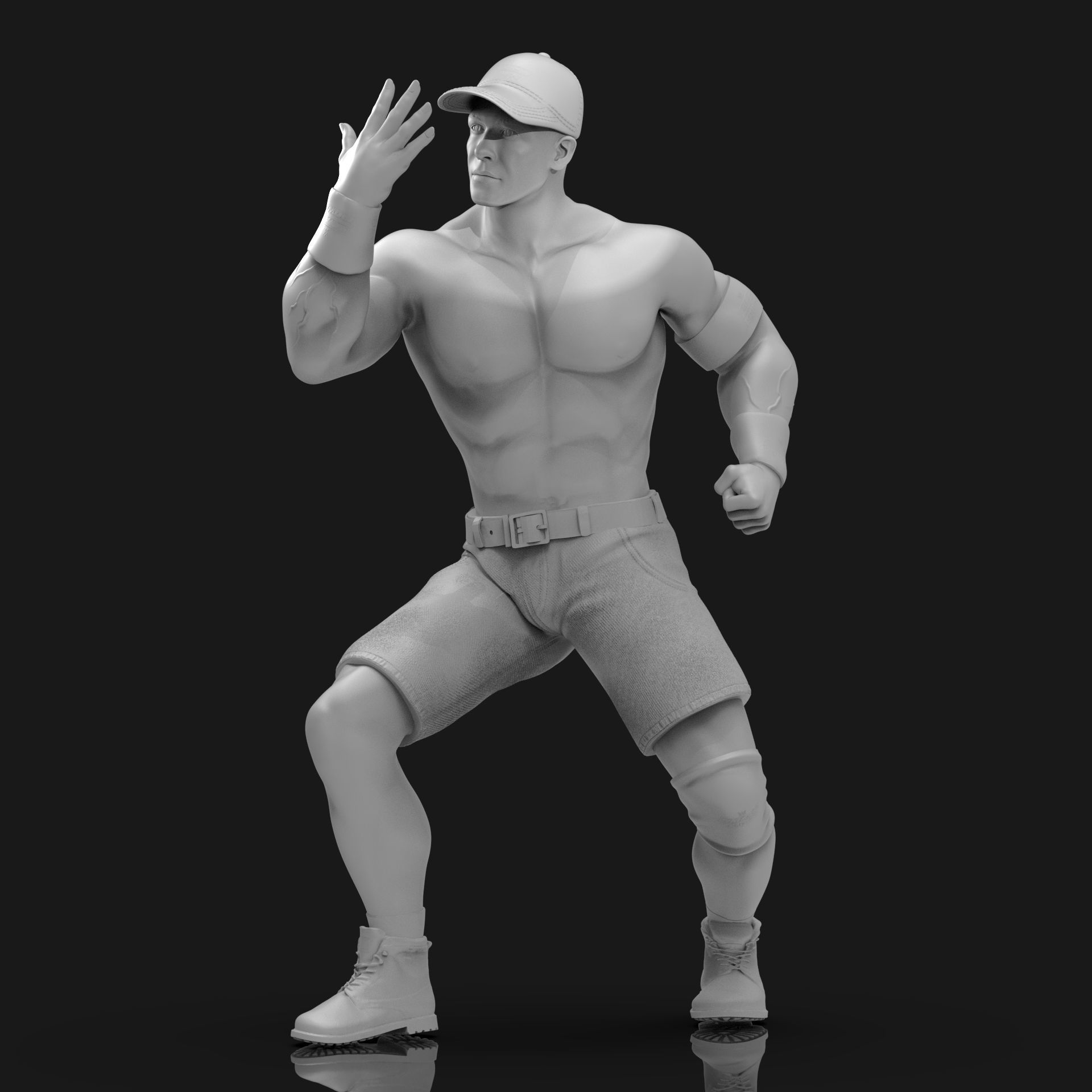 John Cena You Cant See Me  3D print model_24