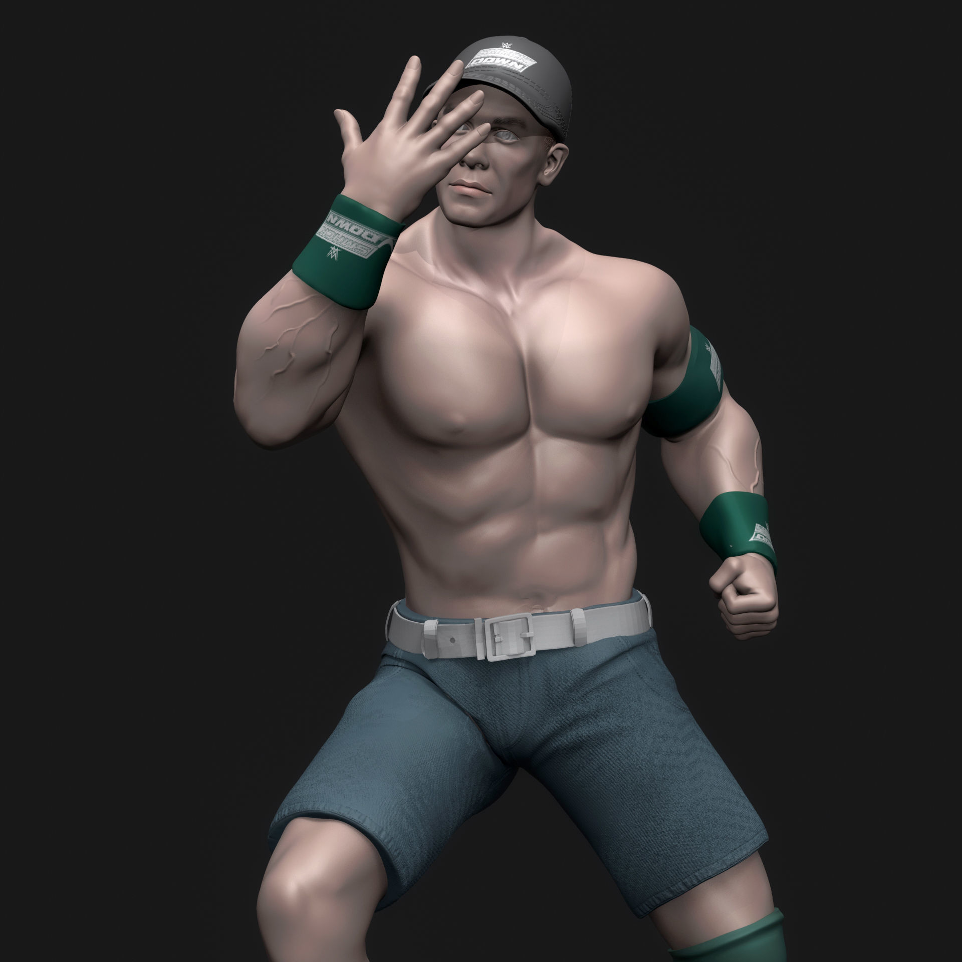 John Cena You Cant See Me  3D print model_16