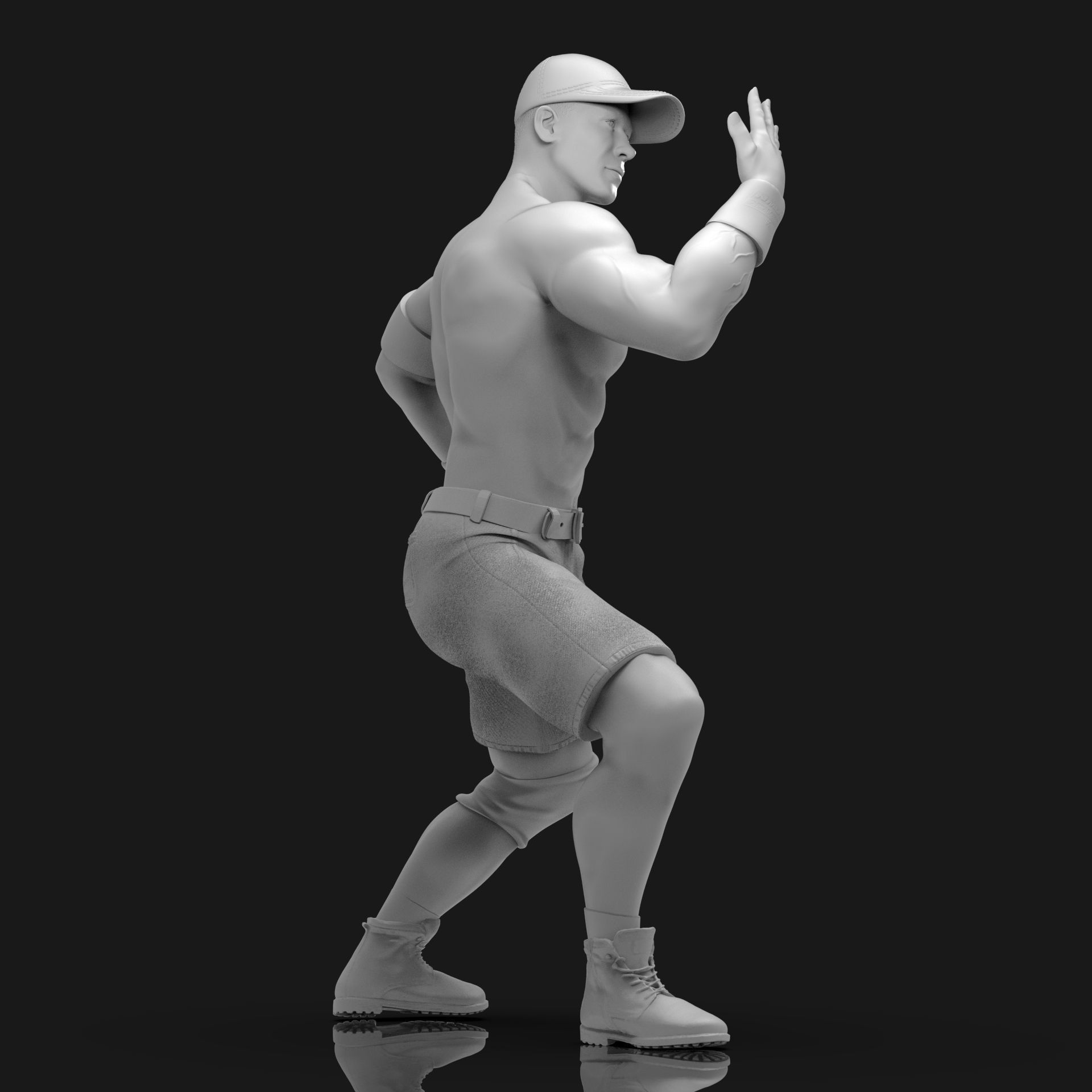 John Cena You Cant See Me  3D print model_27