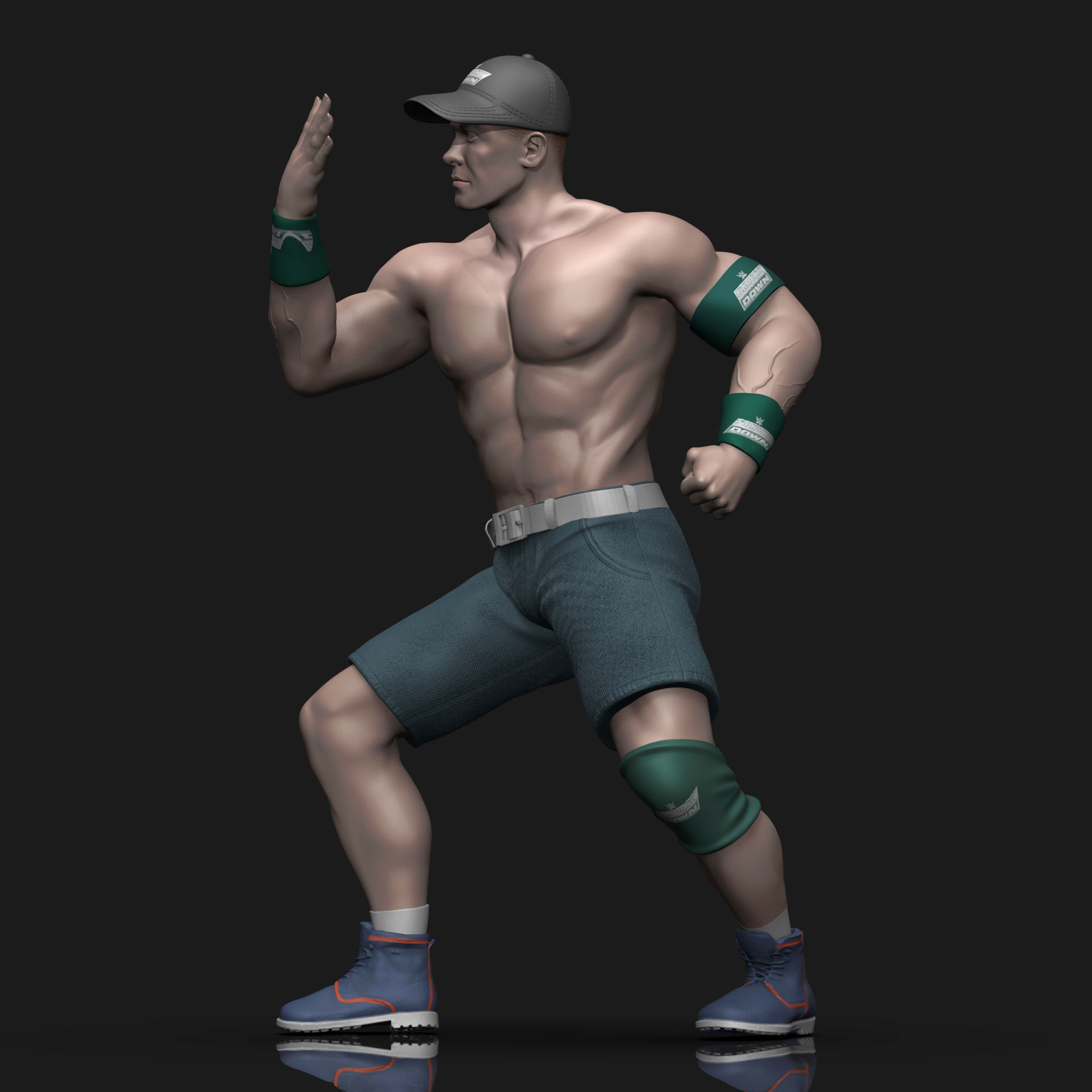 John Cena You Cant See Me  3D print model_11