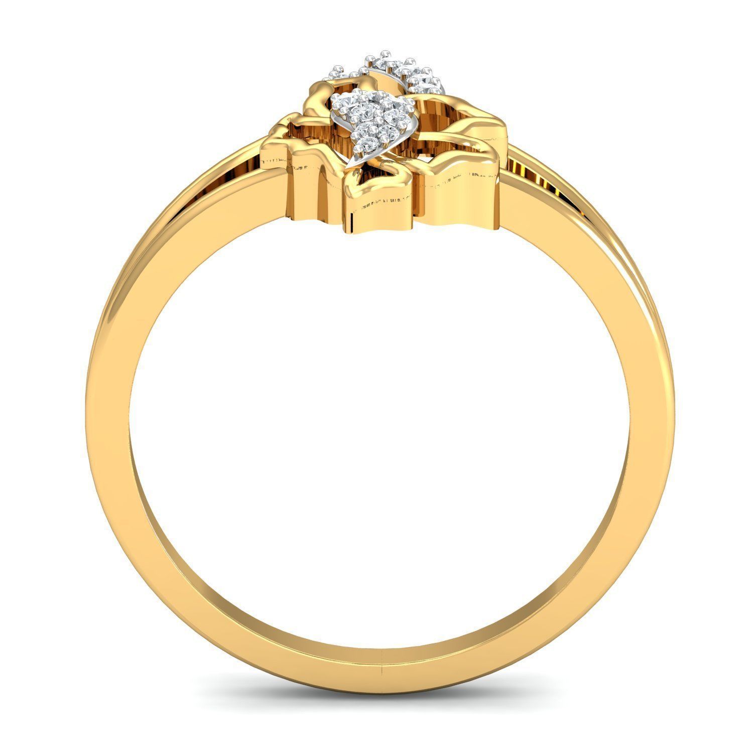 Engagement Ring 3dm STL FBX OBJ Render Details 3D print model_2