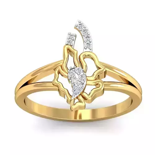 Engagement Ring 3dm STL FBX OBJ Render Details 3D print model