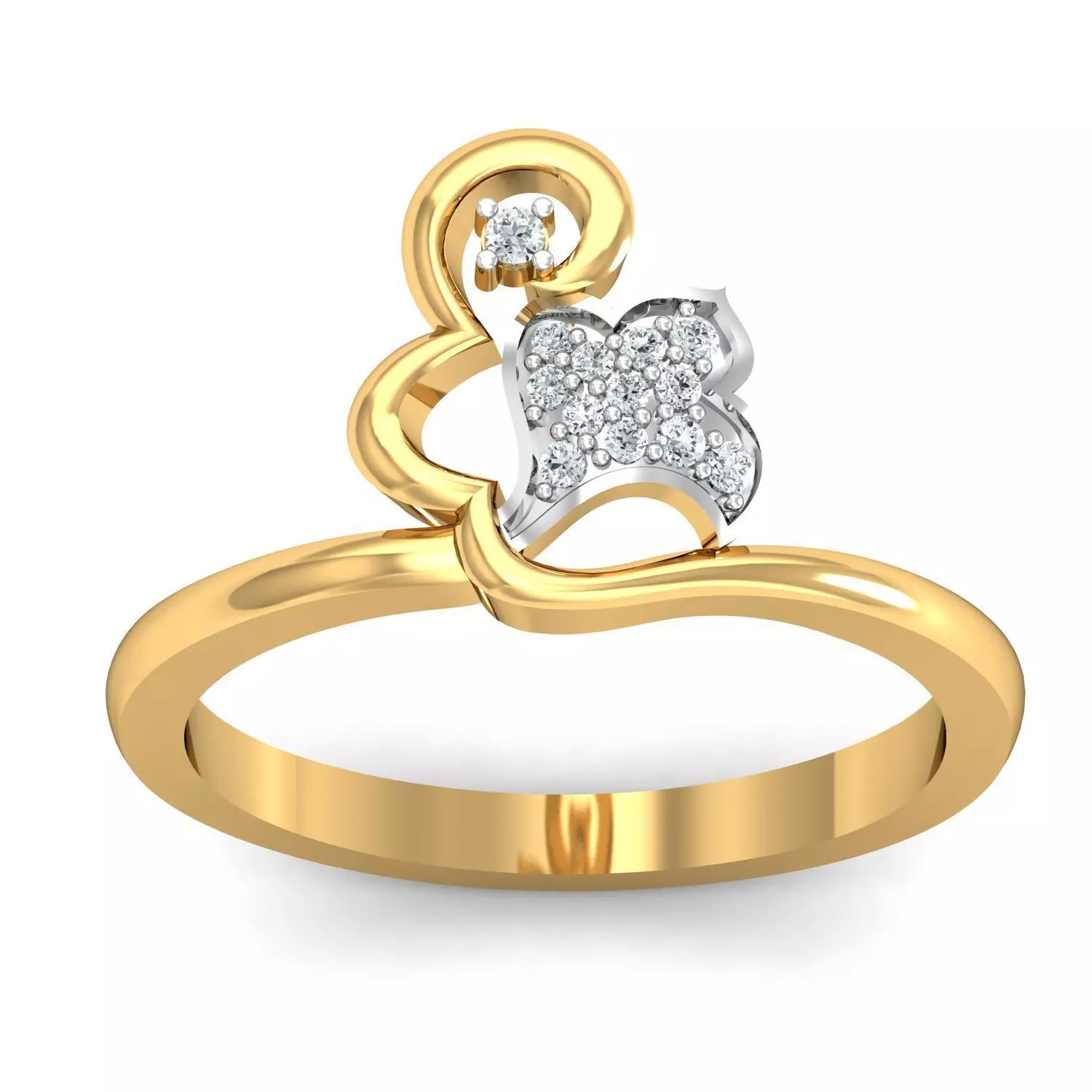 Engagement Ring 3dm STL FBX OBJ Render Details 3D print model_0