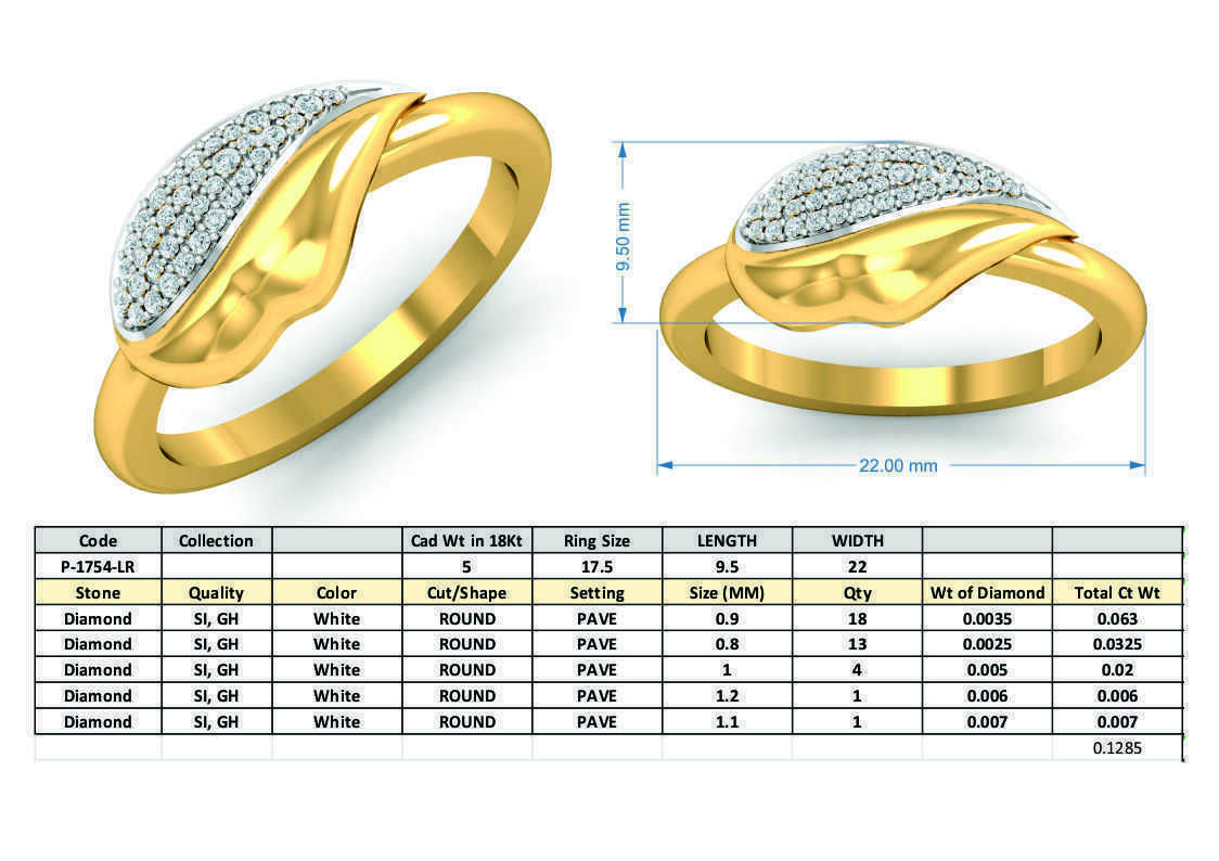 Engagement Ring 3dm STL FBX OBJ Render Details 3D print model_3