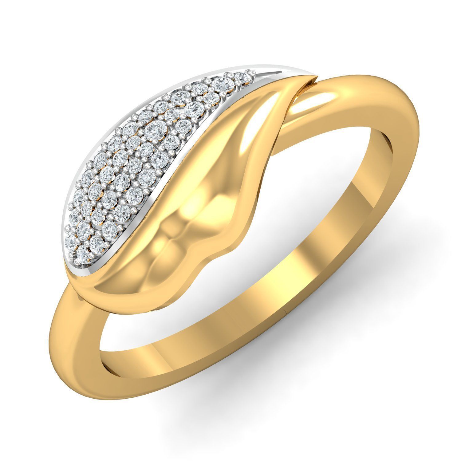 Engagement Ring 3dm STL FBX OBJ Render Details 3D print model_1
