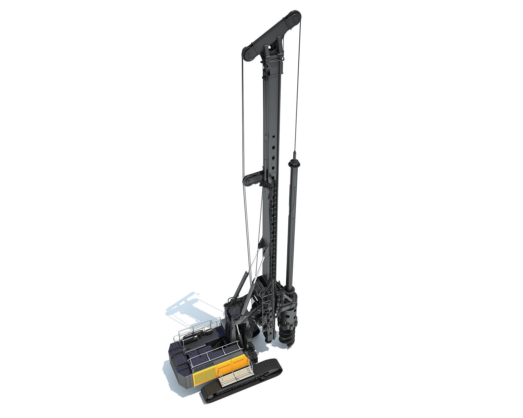Rotary Drilling Rig 3D model_10