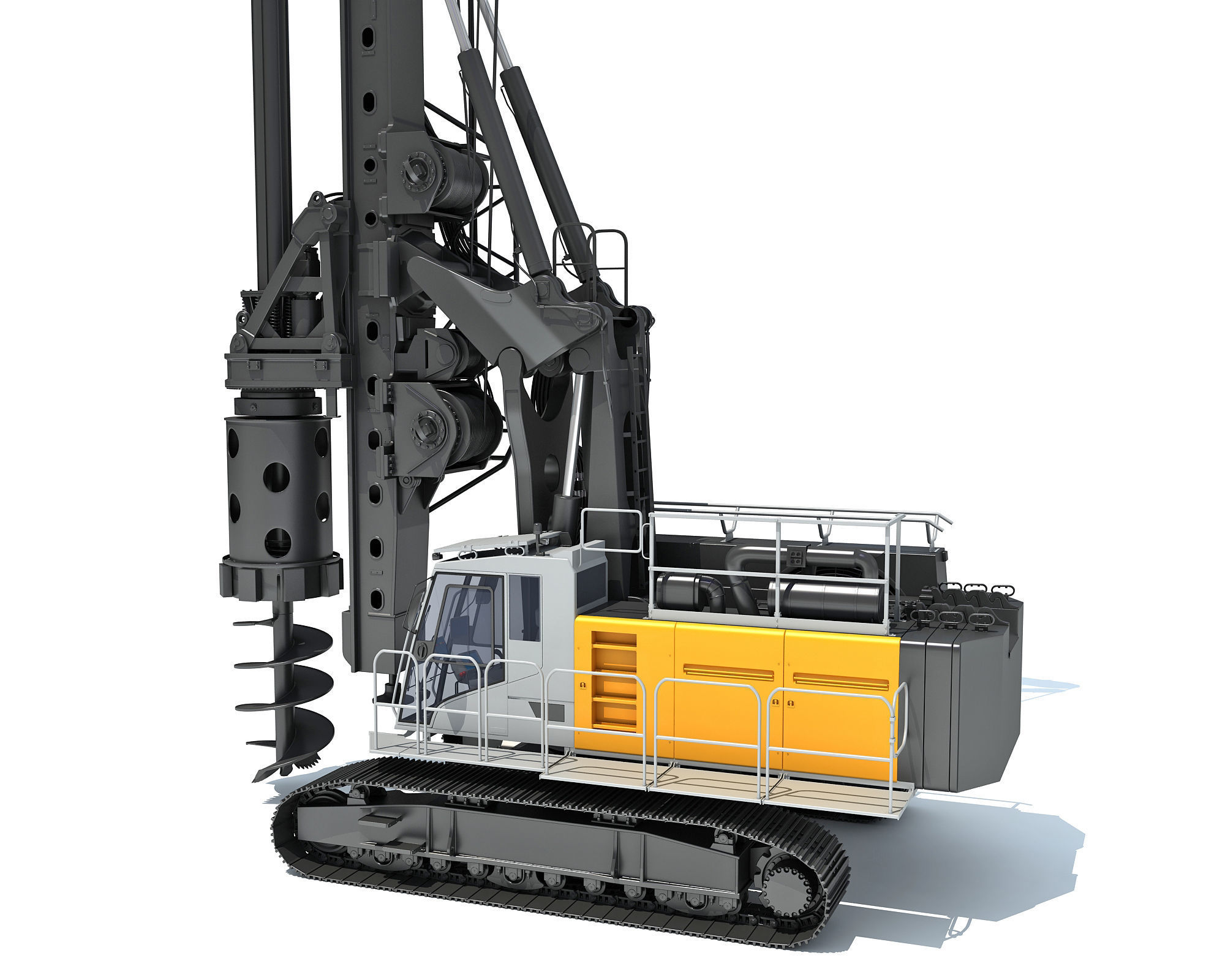 Rotary Drilling Rig 3D model_4