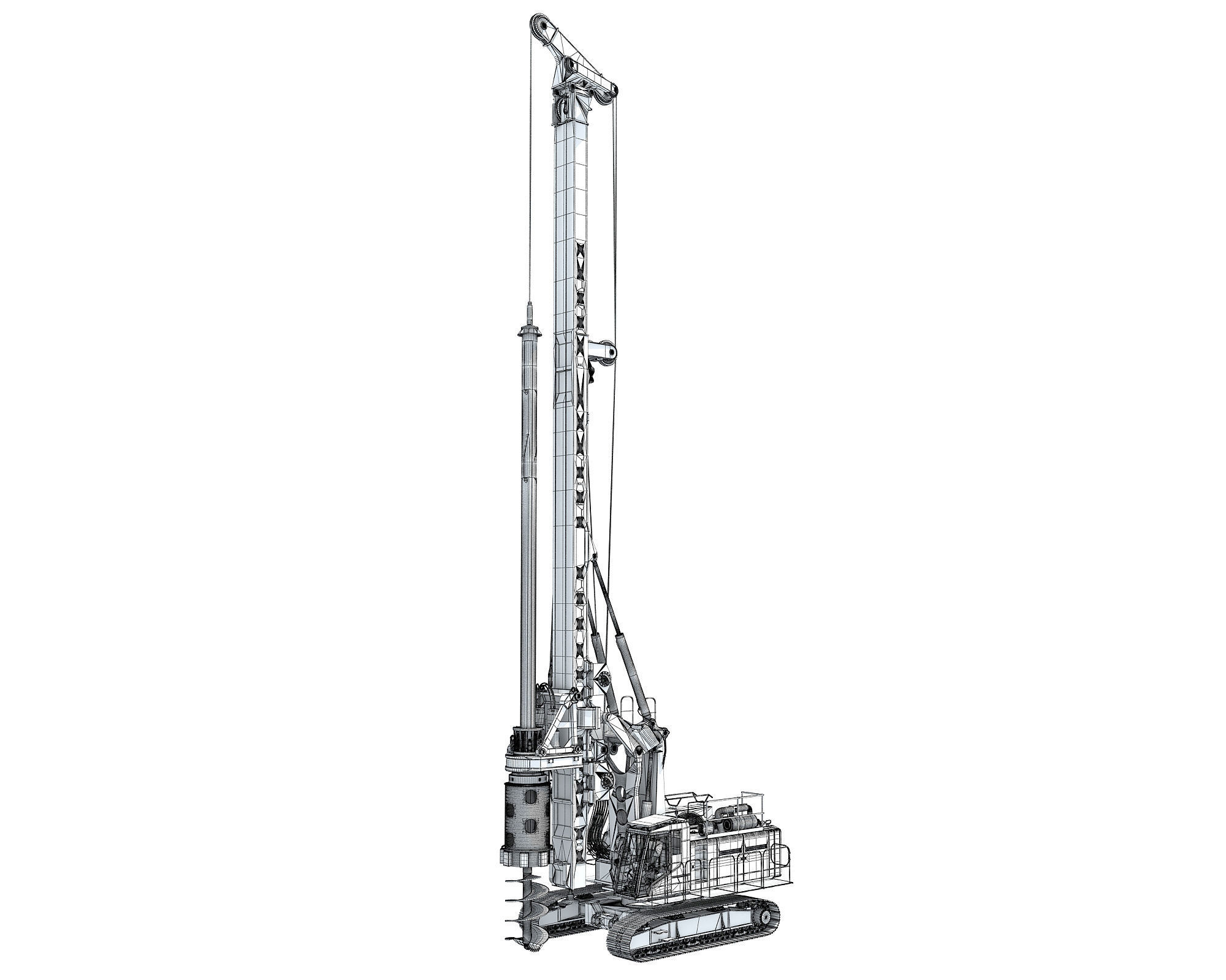 Rotary Drilling Rig 3D model_20