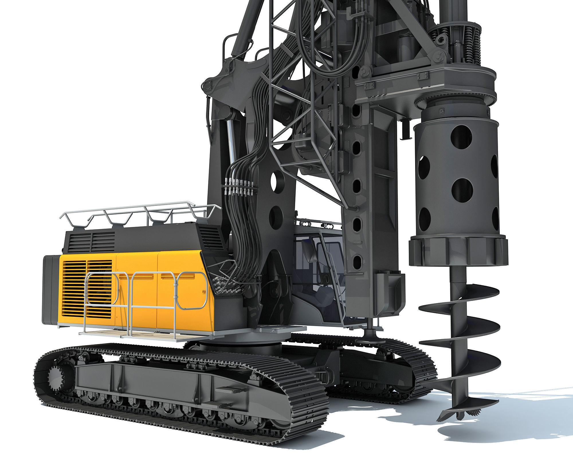 Rotary Drilling Rig 3D model_13