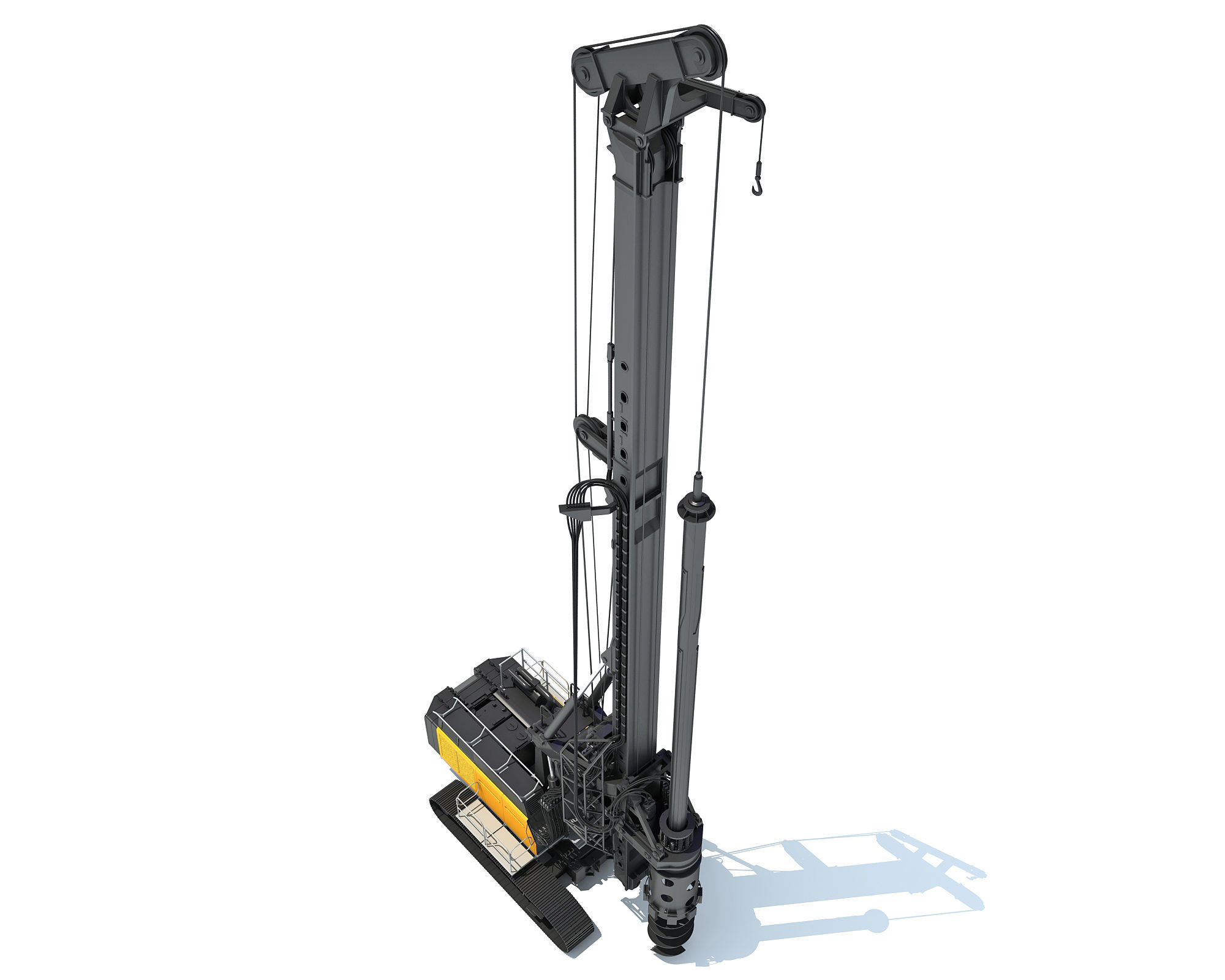 Rotary Drilling Rig 3D model_14