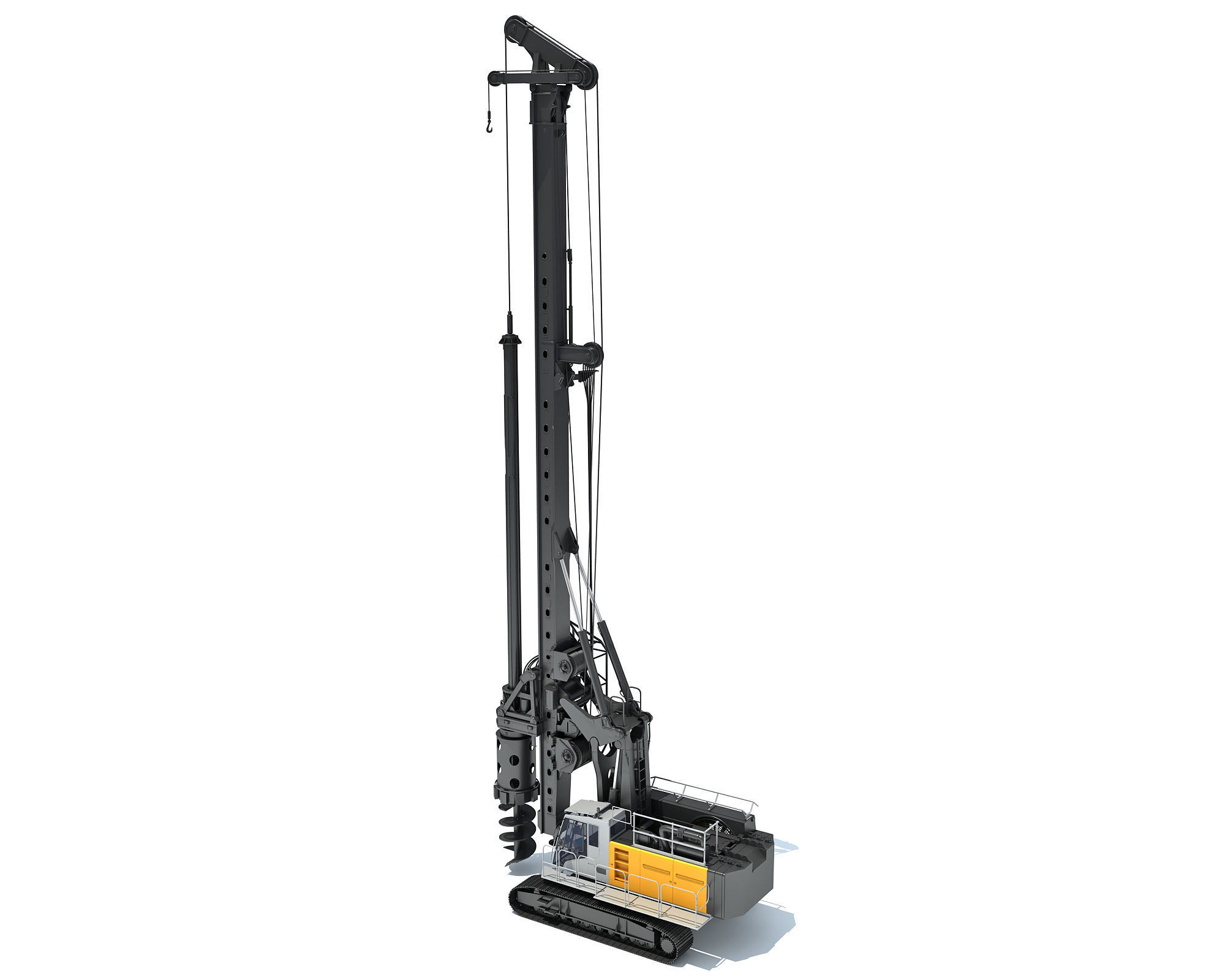 Rotary Drilling Rig 3D model_5